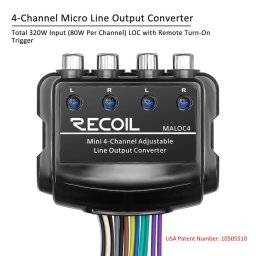 MALOC4 Adaptor de nivel Recoil pe 4 canale