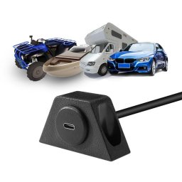 XUC015 Priza incorporata Ampire USB-C cu cablu de 15cm