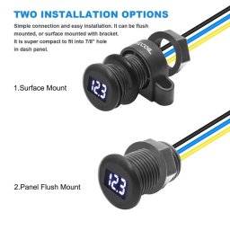 MDV Mini voltmetru Recoil cu display LED pentru masurat tensiunea DC