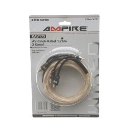 XAV175 Cablu RCA A/V Ampire pe 3 canale, 175cm