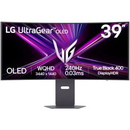 Monitor Gaming LED Curbat LG UltraGear 39GX900A-B.AEU, 39" UWQHD OLED, 240 Hz, 0.03 ms, Black