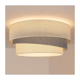 Brilagi - Plafonieră TRIO, 1xE27/60W/230V, Ø 40 cm, crem/gri