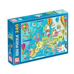 Puzzle Edu: Harta Europei, 240 Piese, Roovi