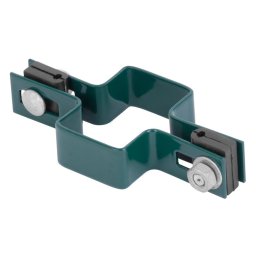 Clema de trecere pentru stalp rectangular 60x40 mm, verde RAL6005