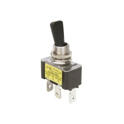 Intrerupator auto Carpoint 12V 20A ON/OFF, negru, cu 3 papuci electrici