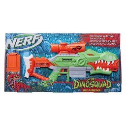 Blaster Nerf DinoSquad Rex-Rampage motorizat cu 20 sageti, 8+ ani