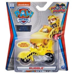 Rubble cu motocicleta metalica Paw Patrol, vehicul True Metal