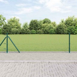 Gard exterior din otel verde 50 x 0,6 m, plasa 16 x 16 mm, vidaXL