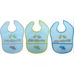 Baveta plastic cu buzunar 4 luni+ (R0551)
