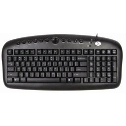 Tastatura A4TECH; model: KB-27; layout: US; NEGRU; USB/PS2; MULTIMEDIA