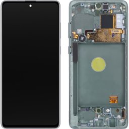 Piese si componente Display - Touchscreen Samsung Galaxy Note 10 Lite N770, Cu Rama, Argintiu(Aura Glow), Service Pack GH82-22055B