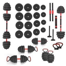 Gantere si greutati 6IN1 WEIGHT SET HMS SGN140 (BARBELL, DUMBBELL AND KETTLEBELL) 40KG