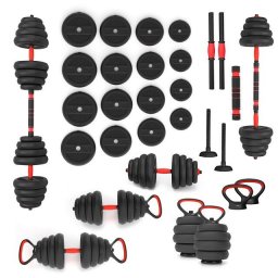 Gantere si greutati 6IN1 WEIGHT SET HMS SGN130 (BARBELL, DUMBBELL AND KETTLEBELL) 30KG