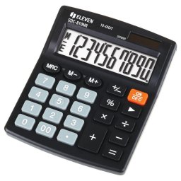 Calculator de birou ELEVEN calculator office SDC-810NR 10-digit display, dual-powered, black
