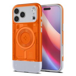Husa Husa Spigen Classic C1 MagSafe pentru iPhone 17 Pro, culoare tangerine