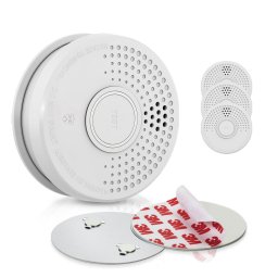 SHD by oneConcept DOF39 Detector de fum cu suport magnetic Magnetic Mount în set (MG70-4er)