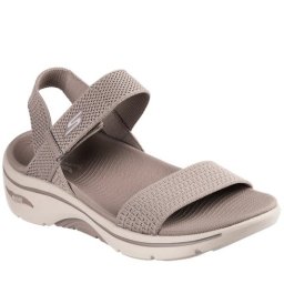 Sandale dama din material textil, Skechers GO WALK ARCH FIT 2.0 140874 TPE TAUPE, taupe