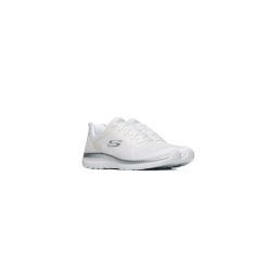 Pantofi dama sport din material textil, Skechers BOUNTIFUL - QUICK PA 12607 WSL WHITE/SI, alb