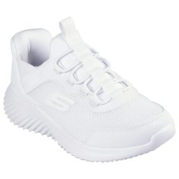 Pantofi sport femei din material textil, Skechers BOUNDER - BRISK-BURS 403822L WHT WHITE, alb