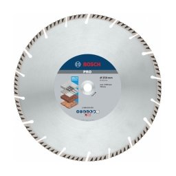 Bosch - PRO Multi Material - Disc diamantat de taiere segmentat, 350x20x3.3 mm, taiere umeda si uscata