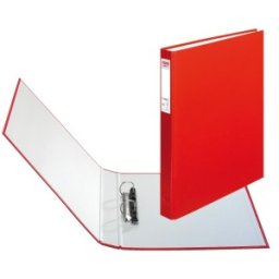 Caiet Mecanic A4, 2 Inele, Rosu, Herlitz
