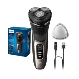 Aparat de ras Philips Seria 3000 S3242/12 | Wet&Dry, 3 capete, 60 min