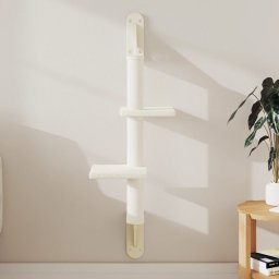 Ansamblu pisici de perete cu stalp de zgariere, crem, 108 cm GartenMobel Dekor