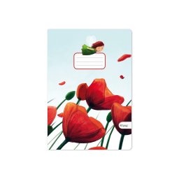 Caiet Aperta, Poppies, A5, 24 file, 90g, Tip 2
