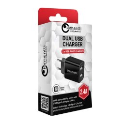 Lemontti Incarcator Retea 2.4A 2 porturi USB-A, Negru