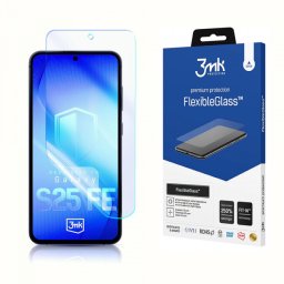 Folie de protectie Ecran 3MK FlexibleGlass pentru Samsung Galaxy S25 FE, Sticla Flexibila, Full Glue