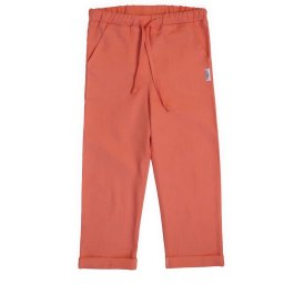 Pantalon din in pentru copii,Culoare Somon