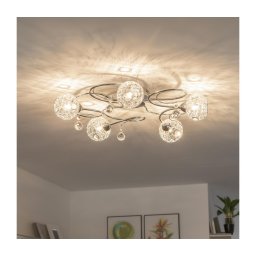 Eglo 32103 - Lustru aplicat LED VELAGO 5xG9/33W/230V crom lucios