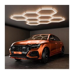 Plafonieră LED, 350W, 85-265V, 4000K, 313x298 cm, CRI 90, IP44, alb