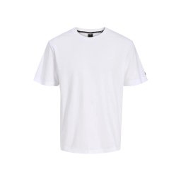 JACK & JONES T-Shirt Jcofusion Badge Ss Crew Neck Ln 12289962 11-0601 TCX bright white
