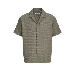 JACK & JONES Cămaşă Jjsean Resort Ss 12289409 17-0613 TCX vetiver