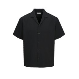 JACK & JONES Cămaşă Jjsean Resort Ss 12289409 C-N10 black