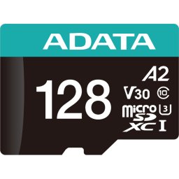 Card de memorie ADATA microSDXC Premier Pro, 128GB, Clasa 10 + Adaptor SD