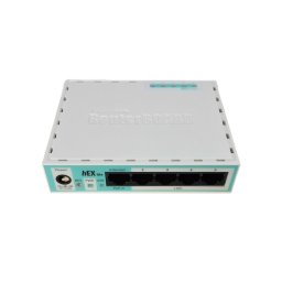 Router Ethernet MIKROTIK, SOHO, 5x10/100 Mbps, PoE in, White