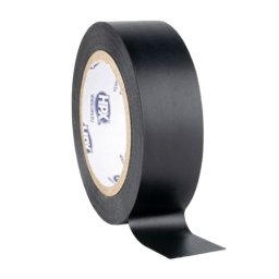 Bandă izolatoare PVC neagră 19mm x 20m, adeziv cauciucat, până la +80°C, WKK 712202310