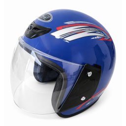 Casca scuter open face simpla (albastra)