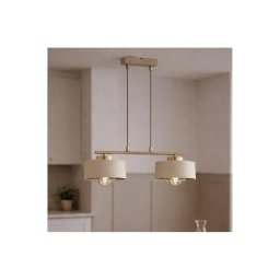 Brilagi - Lustru suspendat pe cablu SPRING 2xE27/60W/230V bej/auriu