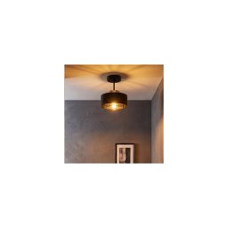 Brilagi - Lustră aplicată SPRING 1xE27/60W/230V negru/auriu