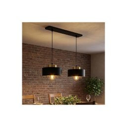 Brilagi - Lustră suspendată pe cablu SPRING 2xE27/60W/230V negru/auriu