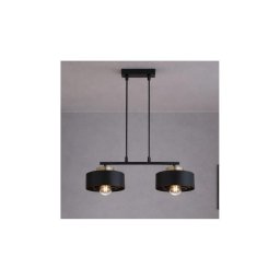 Brilagi - Lustră suspendată pe cablu SPRING 2xE27/60W/230V negru/auriu