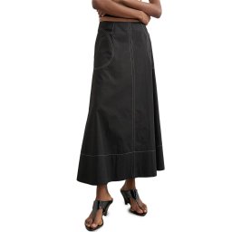 TOPSHOP Fusta Tsmillie Contrast Stitch 31001693 C-N10 black