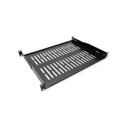Sertar fix 440x350mm, max. 25kg 1U pentru cabinet 19" Negru, Value 26.99.0429