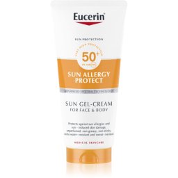 Eucerin Sun Allergy Protect gel de protectie cremoasa pentru fata si corp SPF 50+ 200 ml