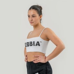 NEBBIA Sutien sport Bandeau Back Check White S
