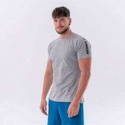 NEBBIA Tricou pentru bărbați Sporty Fit Essentials Light Grey XL