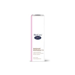 Nutrisorb BioMulsion® D BioCare – vitamina D3 lichid cu absorbție superioară pentru imunitate și oase 15ml